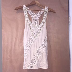 Gorgeous Lace & Beaded Tank Top
